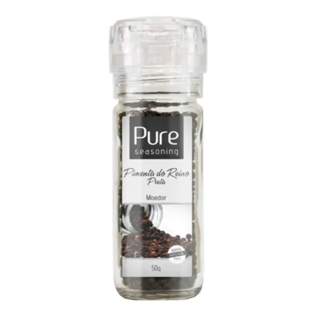 Pimenta do Reino Preta Moedor Pure Seasoning 50g