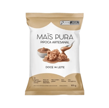 Pipoca Artesana Doce de Leite Mais Pura 100g