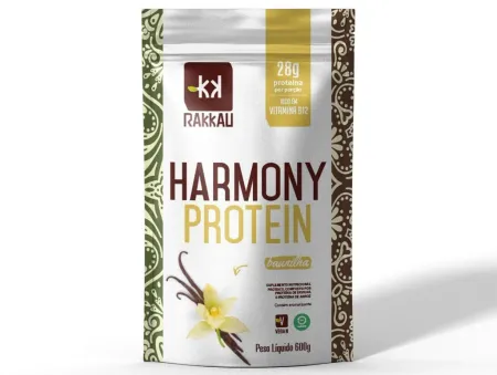 Proteina Arroz e ervilha Sabor Baunilha Rakkau Harmony 600g
