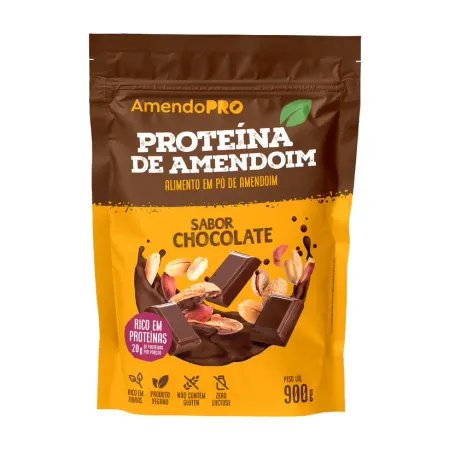 Proteína de Amendoim Sabor Chocolate Amendopro 900g