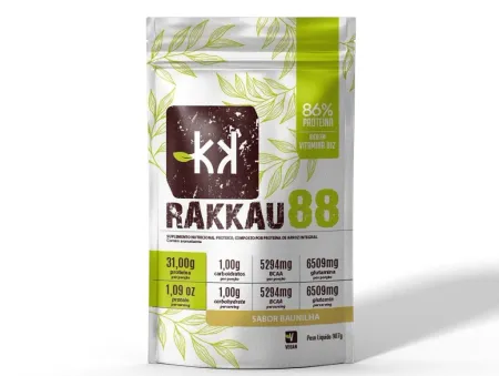 Proteina de Arroz Sabor Baunilha Rakkau 88 907g