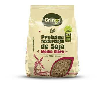 Proteina de Soja Média Clara Grings 400g