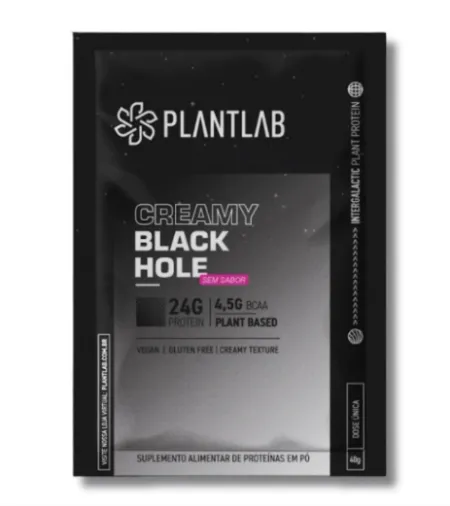 Proteína Vegetal Cremosa Black Hole Sachê Pantlab 40g