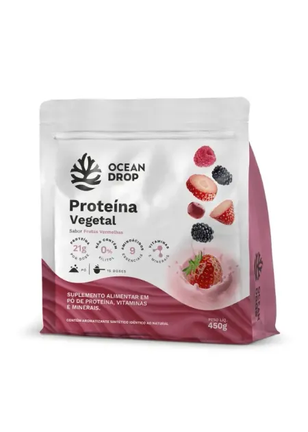 Proteina Vegetal Frutas Vermelhas Ocean Drop 450g