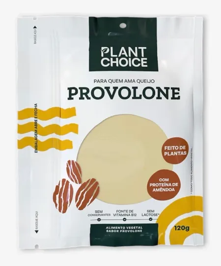Provolone Vegetal Fatiado Plant Choice 120g refrig.