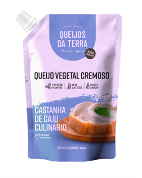 Queijo Cremoso Castanha De Caju Culinário Queijos Da Terra 180g refrig.