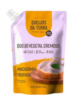 Queijo Cremoso de Macadâmia Trufada Queijos Da Terra 180g refrig.