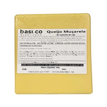 Queijo Mussarela Vegetal Basico 1 kg refrig.