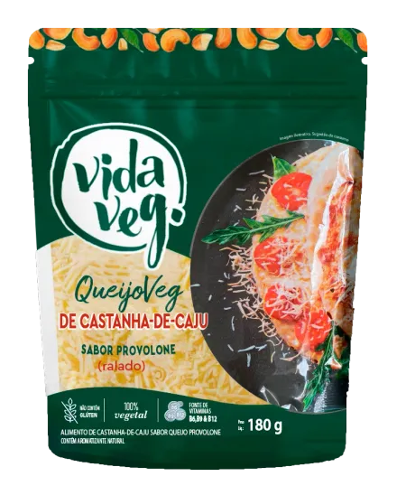 Queijo Provolone Ralado Vida Veg 180g refrig.