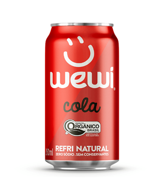 Refrigerante Cola Orgânico Lata Wewi 350ml