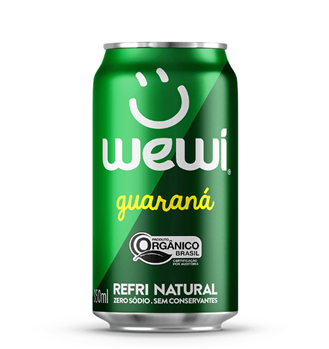 Refrigerante Guaraná Orgânico Lata Wewi 350ml