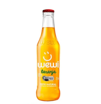 Refrigerante Laranja Orgânico Garrafa Wewi  255ml