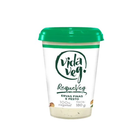 Requeijao Ervas Finas Vida Veg 180g refrig.