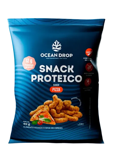 Snack Proteico Sabor Pizza Ocean Drop 40g