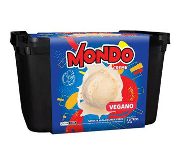 Sorvete Vegano Sabor Creme Mondo 2l refrig. : CONGELADOS