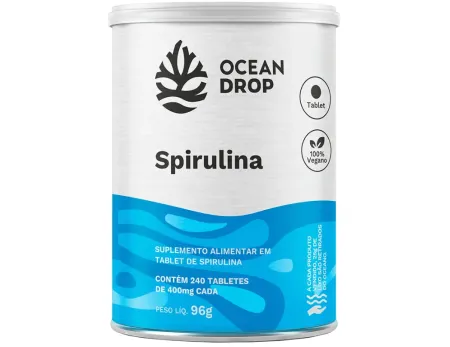 Spirulina 240 Capsulas Ocean Drop 500g