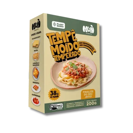 Tempê de Soja Moído Temperado Mun Alimentos 200g