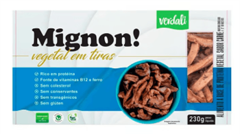 Tiras De Mignon Vegetal Verdali  230g refrig.