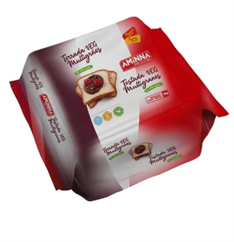 Torrada Veg Sem Gluten Multigrãos Aminna 90g