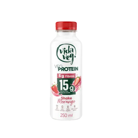 VegPro Shake Morango Vida Veg 250g