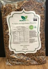 Proteina de Soja Granulada sabor Picanha nao transgenica Mundo PTS 250g
