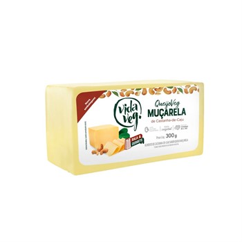 Queijo Mussarela de Castanha de Caju Vida Veg 300g refrig.