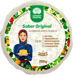 Queijo Vegano Original Companhia Vegetal 200g refrig.