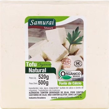 Tofu Natural Organico Samurai 500g refrig.