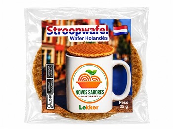 Wafer Holandês Stroopwafel Novos Sabores 35g