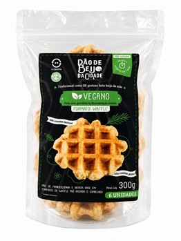 Waffle Pão De Beijo Vegano Da Cidade 300g refrig.