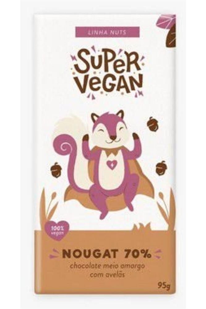 Barra De Chocolate Nougat 70 Super Vegan 95g