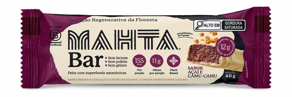 Barra de Proteína Açaí e Camu Camu Mahta 40g