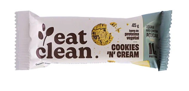 Barra De Proteina Cookies N Cream Eat Clean 45g