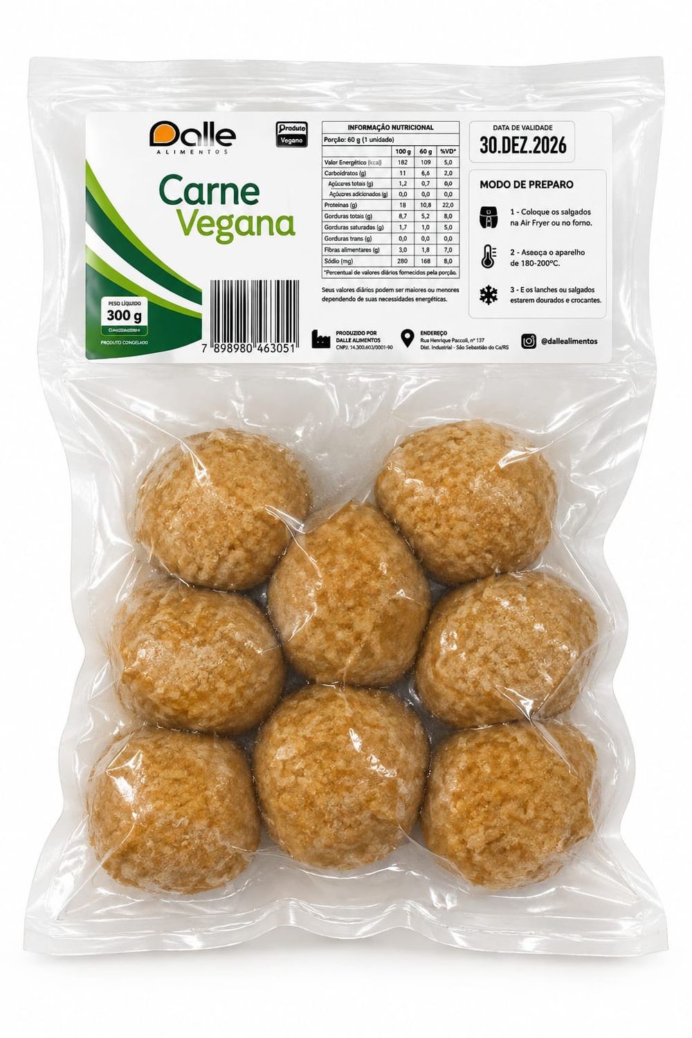 Bolinha de Carne Dalle Salgados 240g refrig.