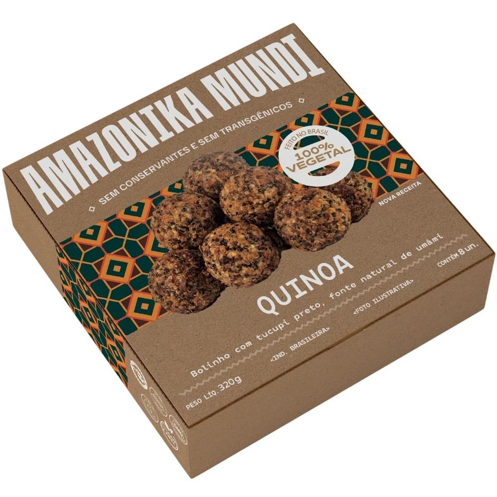 Bolinho de Quinoa Amazonika 320g refrig.