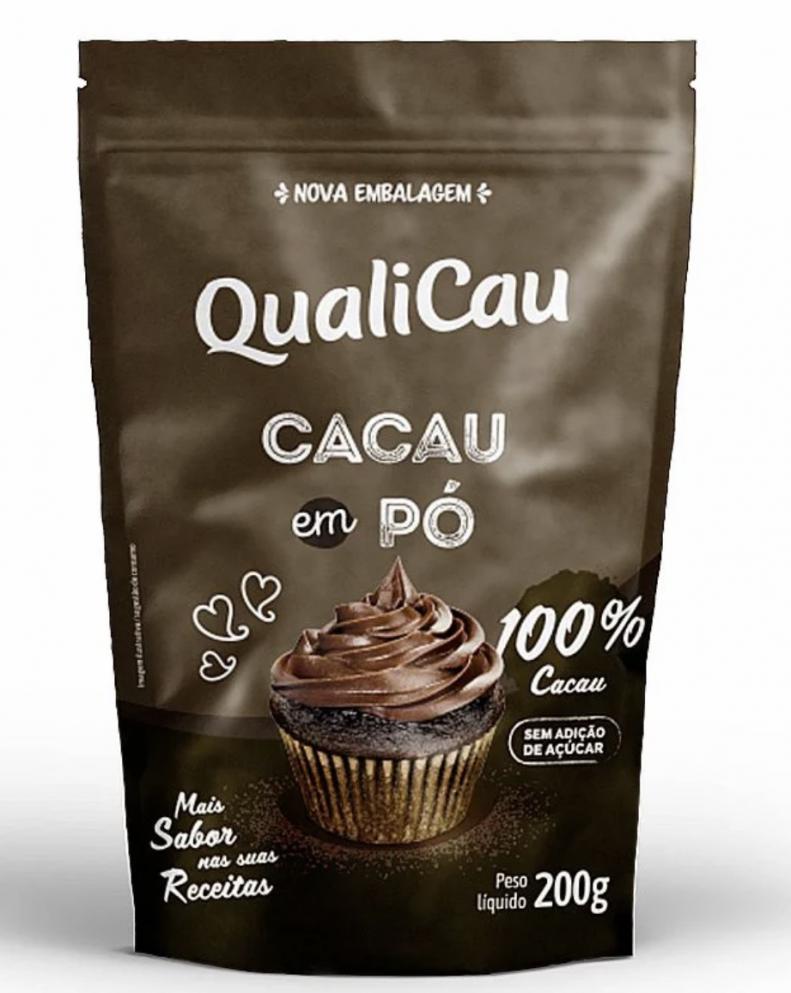 Cacau Em Pó Alcalino 100% Qualicoco 200g