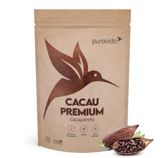 Cacau Em Pó Premium Puravida 250g
