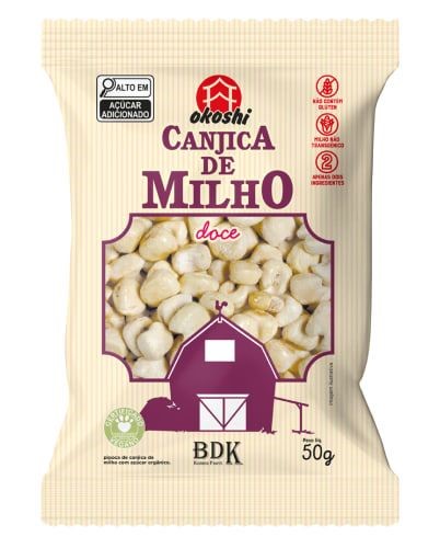 Canjica de Milho Doce com Açúcar Orgânico Okoshi 50g