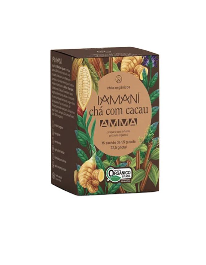 Cha Organico Com Cacau Amna Iamani 22g