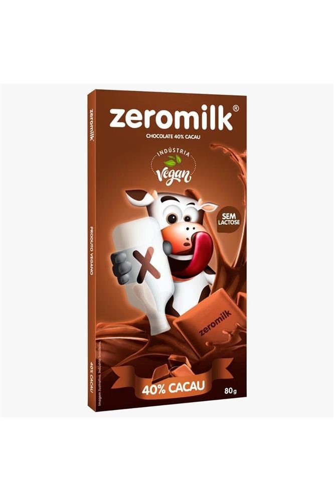 Chocolate Zeromilk 40% Cacau 80g