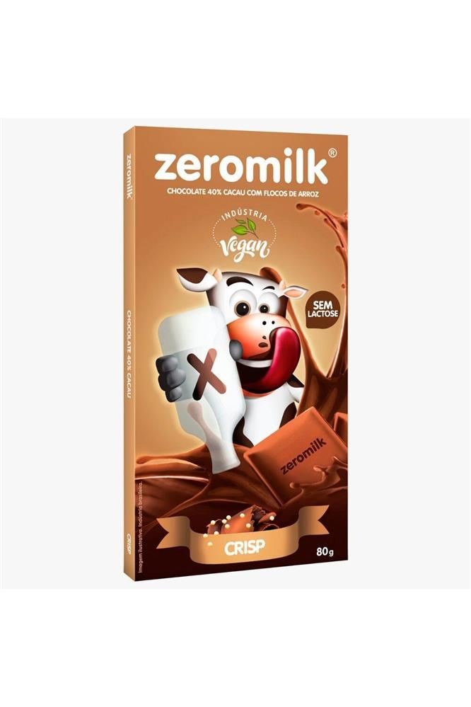Chocolate Zeromilk 40 Cacau  Crisp 80g
