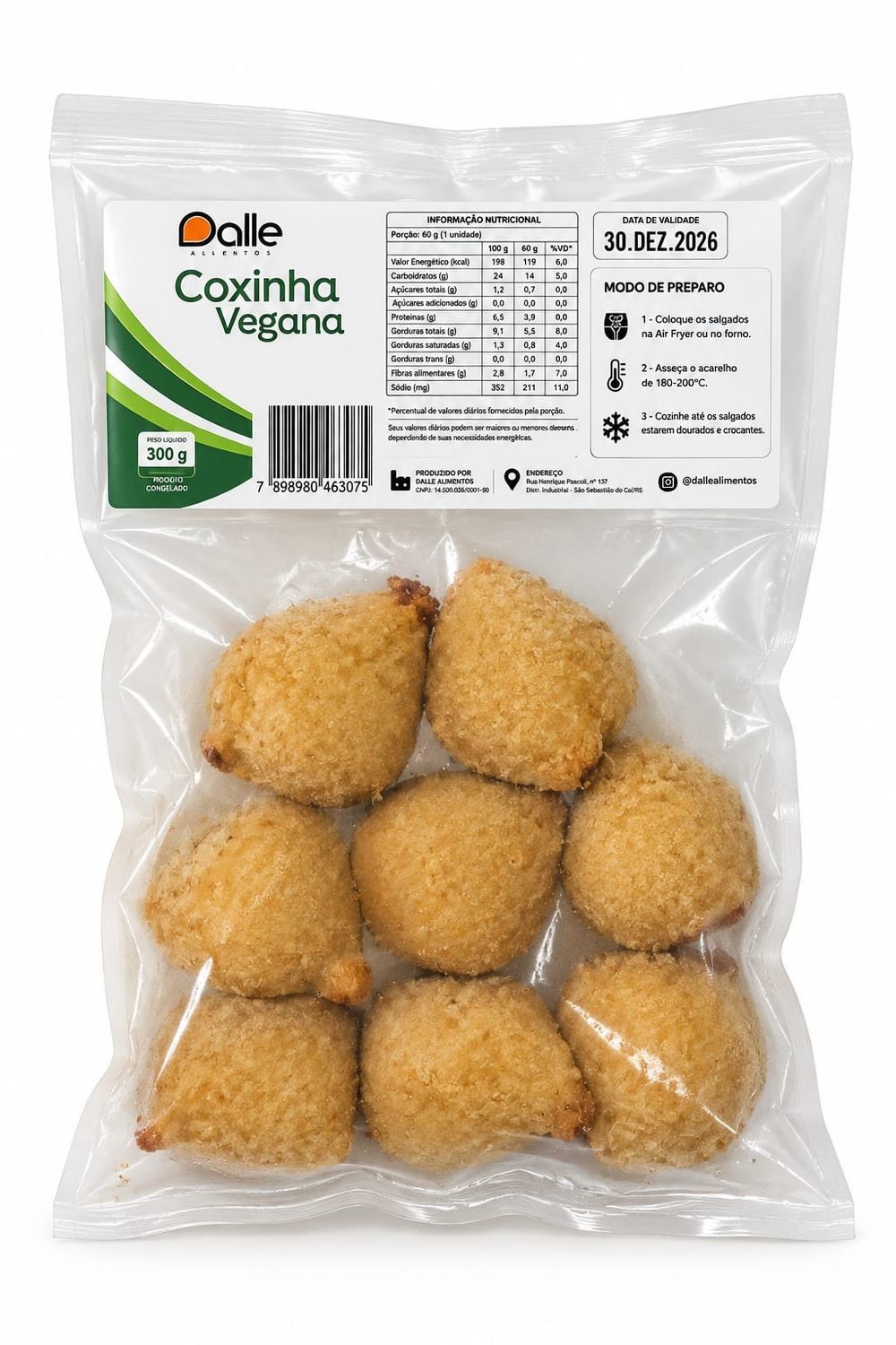 Coxinha de Frango Dalle Salgados 240g refrig.