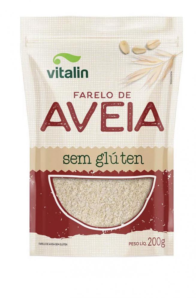 Farelo De Aveia Integral Sem Gluten Vitalin 200g : Alimentos e Bebidas ...