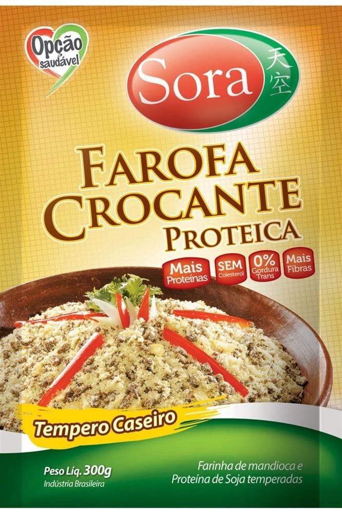 Farofa Crocante Proteica Tempero Caseiro Sora 300g