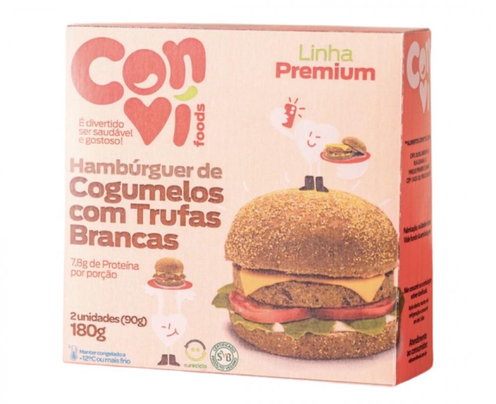Hamburguer De Cogumelos Com Trufas Brancas Convi 180g