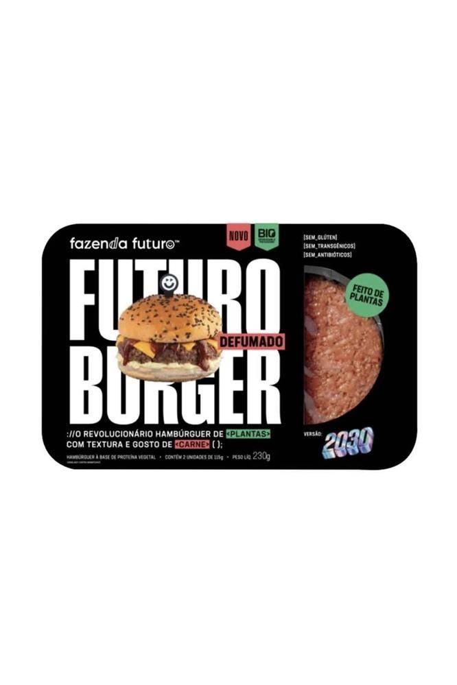 Hambúrguer Defumado Fazenda Futuro 230g refrig.