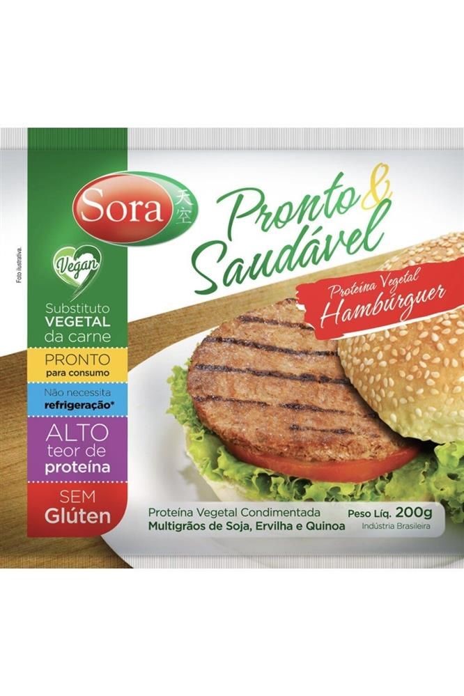 Hambúrguer Vegetal Pronto E Saudável Sora 200g