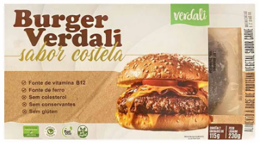 Hamburguer Vegetal Sabor Costela Verdali 230g refrig.