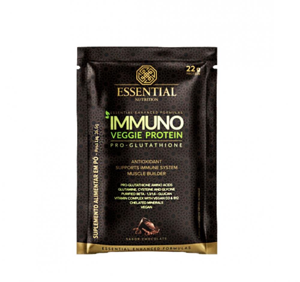 Immuno Veggie Protein Pro Glutahione Chocolate Sache Essential 36,6g