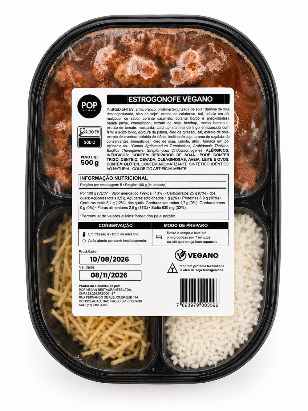 Marmita Vegana Estrogonofe Pop 500g
